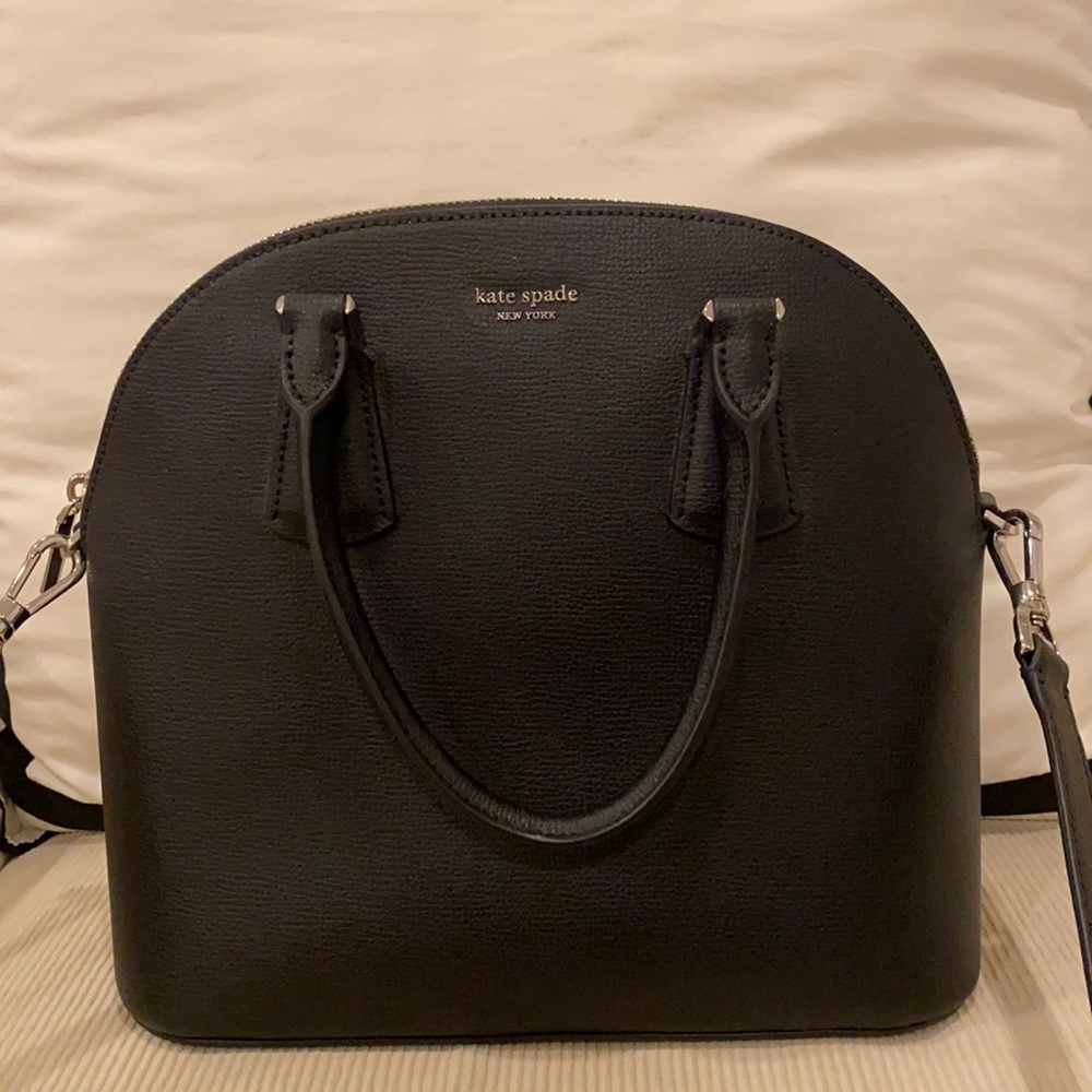 Kate Spade Sylvia Large Black Dome Purse